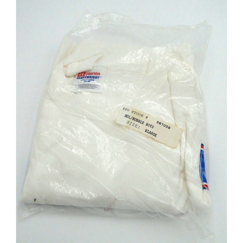 Vintage‎ 90s NHL Bud Light Bubble boys Mens T-Shirt Size Xl White